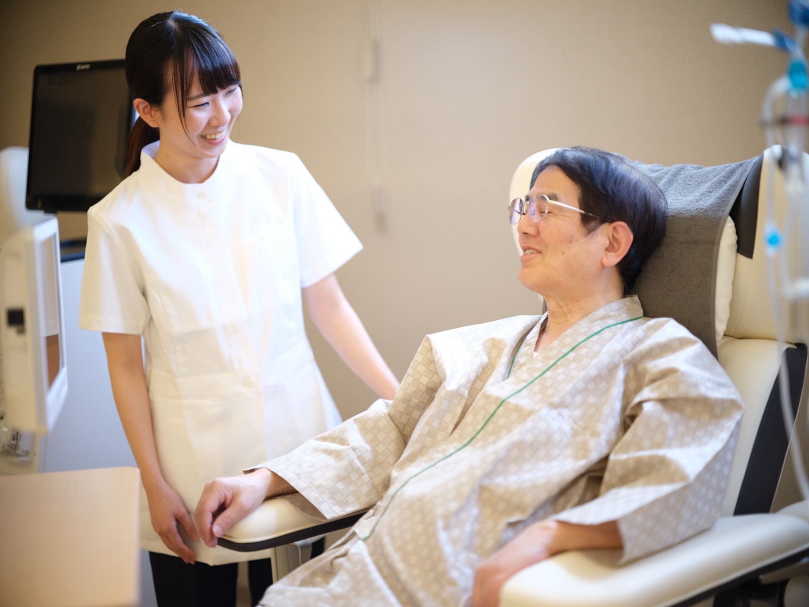 患者さんに寄り添うスタッフ